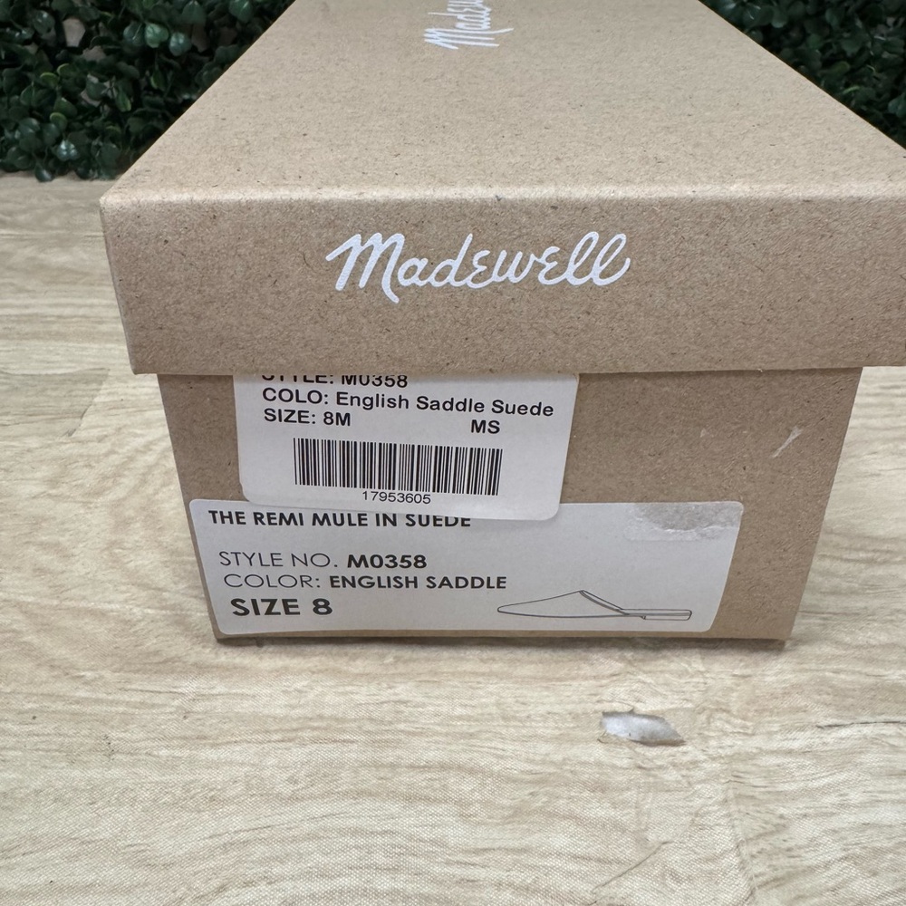 Madewell The Remi Mule In Suede - W8 - Picture 8 of 9
